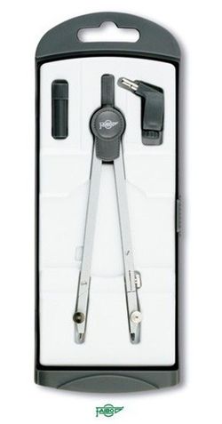 Compás escolar con dos brazos articulados