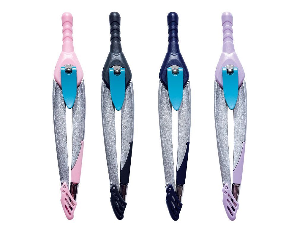 Compas liderpapel lock device con adaptador universal y tubo de minas expositor con 12 unidades colores surtidos