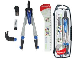Compas technic 4 piezas gris Maped
