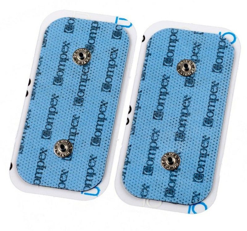 Compex 2 electrodos performance snap 5x10 cms