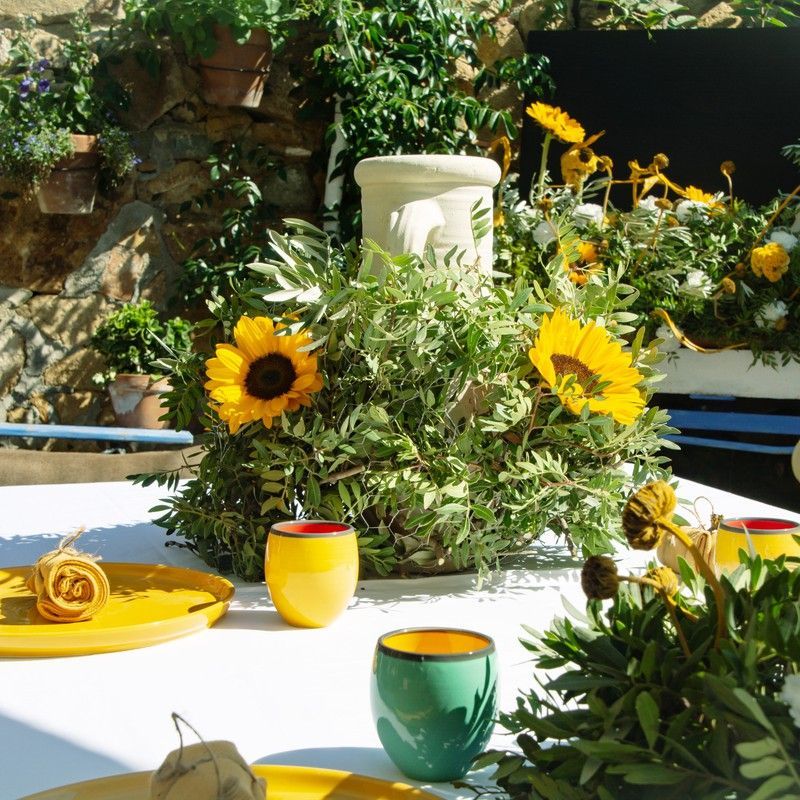 Composición de sobremesa Destellos de frescor