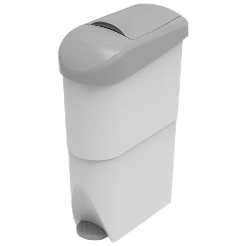 Compresero pedal abs plástico blanco - gris 20lts