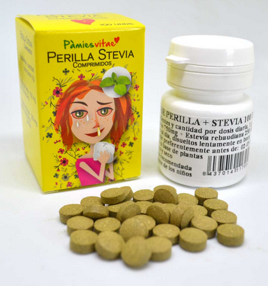 Comprimidos de Estevia+Perilla 100 Comprimidos Pamies Vitae