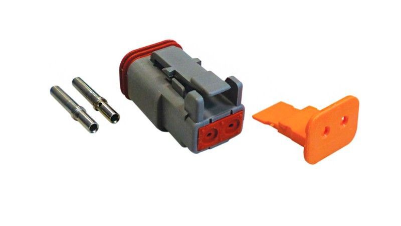 Conector Deutsch 2 vías hembra estanco
