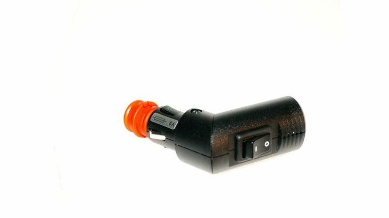 Conector mechero macho orientable con interruptor 12-24V