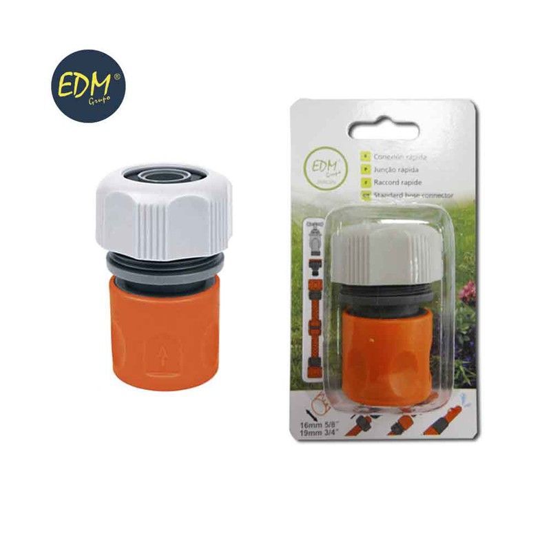 Conector rapido 19mm 3/4" edm (blister)