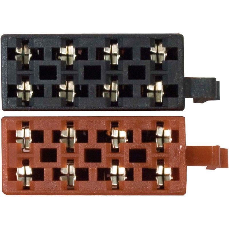 CONECTOR UNIVERSAL ISO PLASTICO HEMBRA TERMINAL MACHO (en Bolsa de 10 unids)