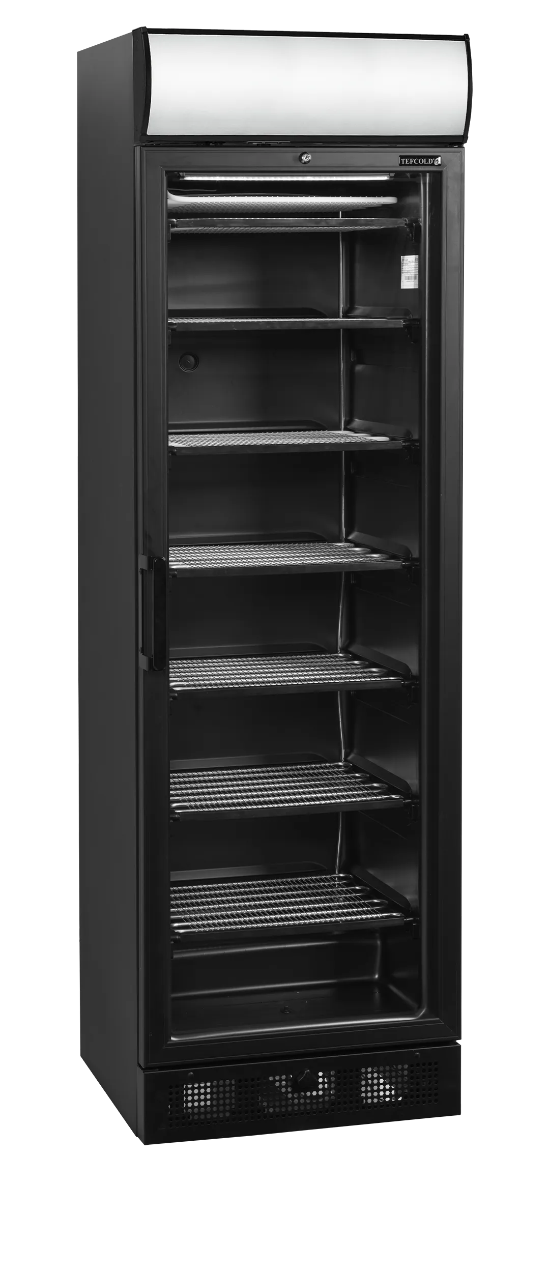 CONGELADOR EXPOSITOR 270L NEGRO TEFCOLD