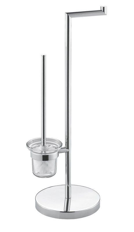Conjunto baño escobillero y portarrollos de pie AC_184 PyP