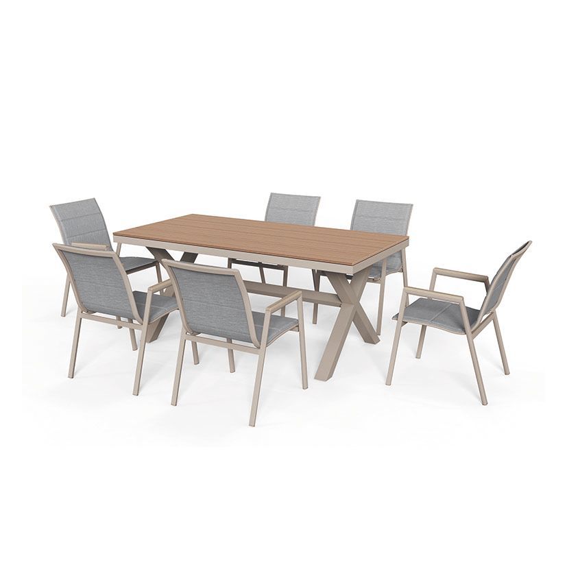 Conjunto Comedor Aluminio 7Pcs Kmus