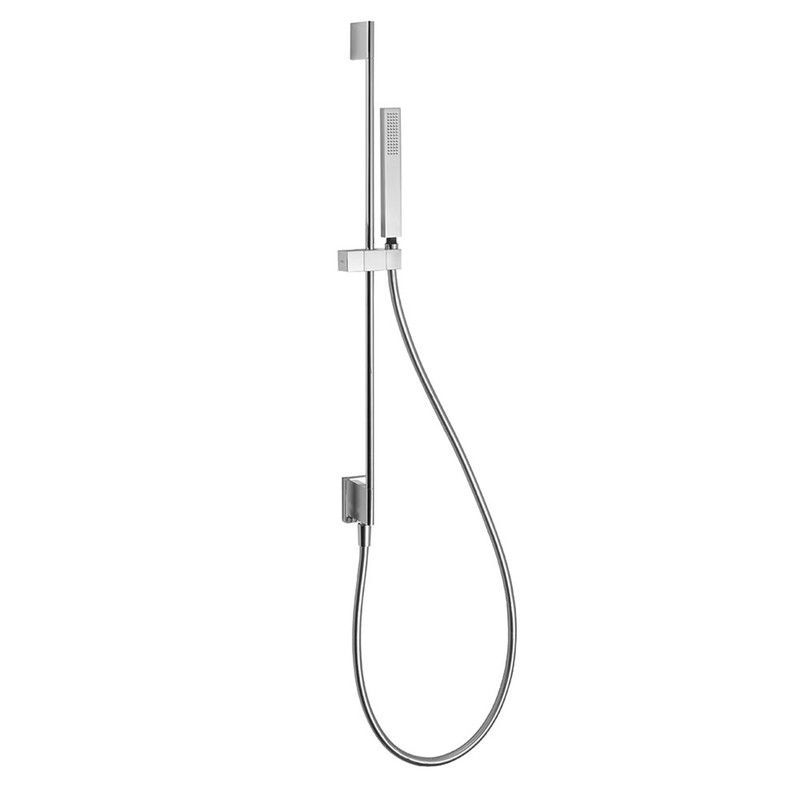 Conjunto de barra de ducha con toma de agua a pared