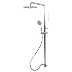 Conjunto de barra de ducha sin grifo con toma de agua y rociador