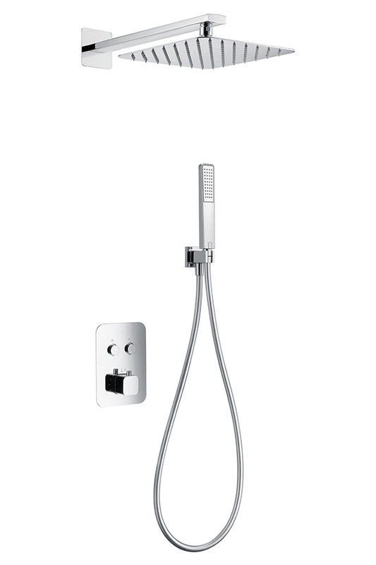 Conjunto de ducha empotrado Madeira cromo GTM021 Imex