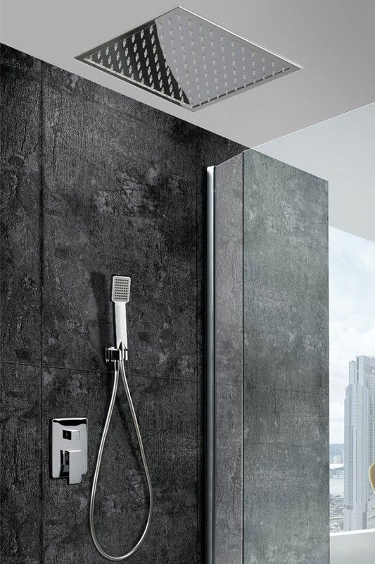 Conjunto de ducha empotrado Volga cromo GTS020 Imex