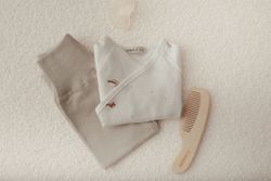 Conjunto de primera puesta algodón orgánico (Jubón+polaina) - Sonpetit