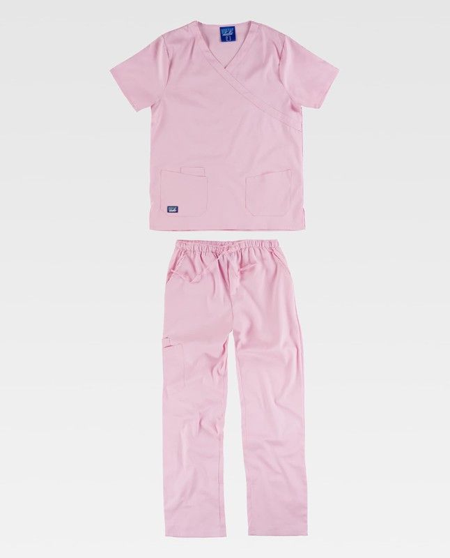 Conjunto de tejido elástico Color Rosa Claro