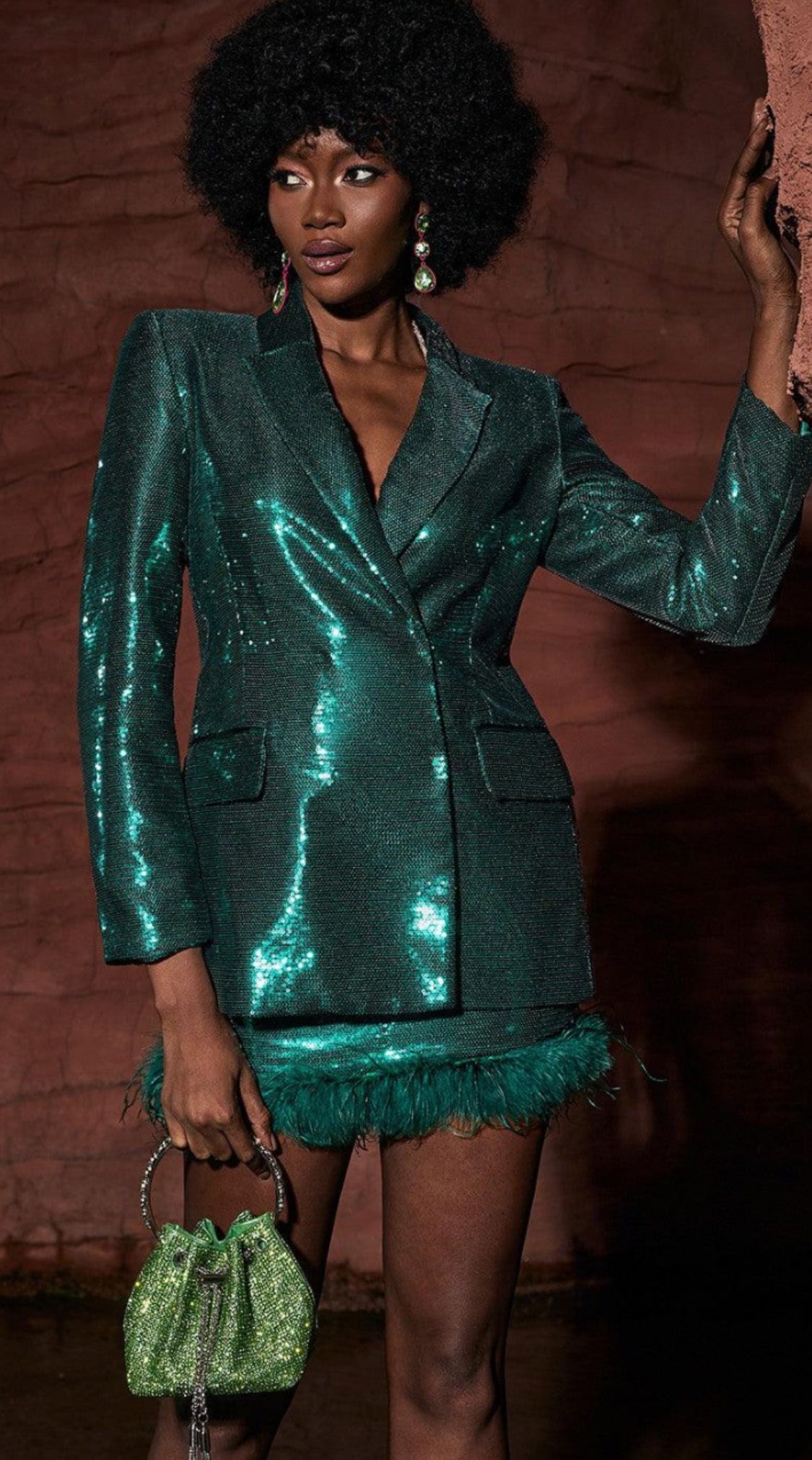 Conjunto modelo Gold green