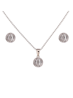 Conjunto Plata Mujer PJUE354 Circonitas