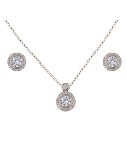 Conjunto Plata Mujer PJUE359 Circonitas