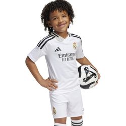 Conjunto primera equipación Real Madrid 24/25 Oficial Adidas Niñ@