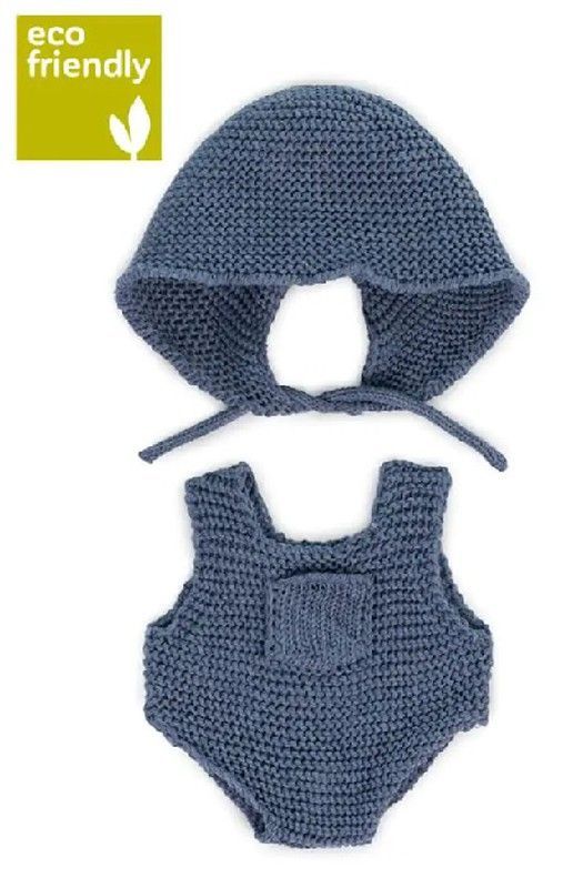 Conjunto punto pelele y gorro 21 cm.