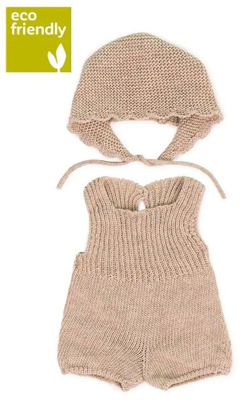 Conjunto punto pelele y gorro 38 cm.