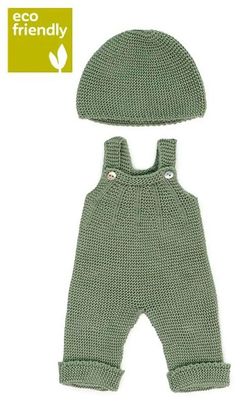 Conjunto punto peto y gorro 38 cm.