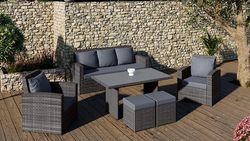 Conjunto rattan sintético/acero MAYENCE