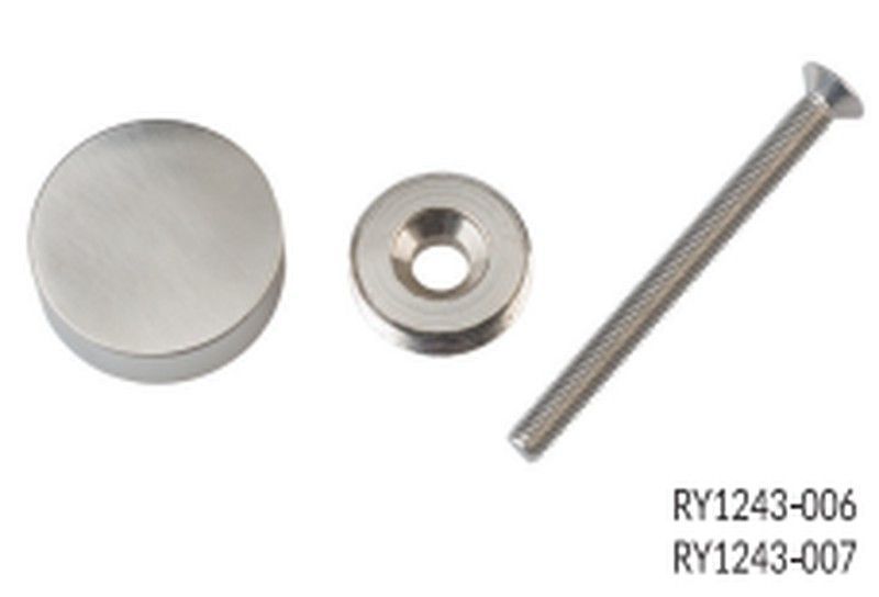 Conjunto roseta tirador cr01-p brillo inox.