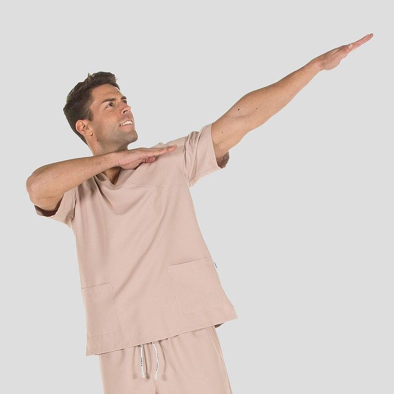 Conjunto sanitario unisex gris o arena