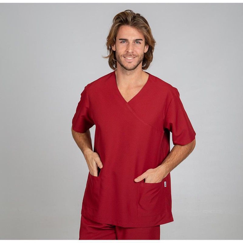 Conjunto sanitario unisex rojo o burdeos