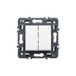 Conmutador doble Valena Next 1P 10AX Blanco  Legrand 741245