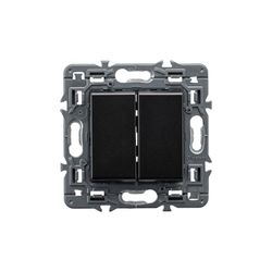 Conmutador doble Valena Next 1P 10AX Dark  Legrand 741445