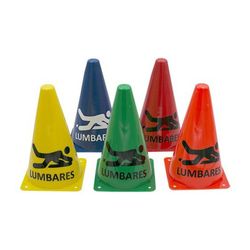 Cono para training. Impresión lumbares. Varios tamaños y colores