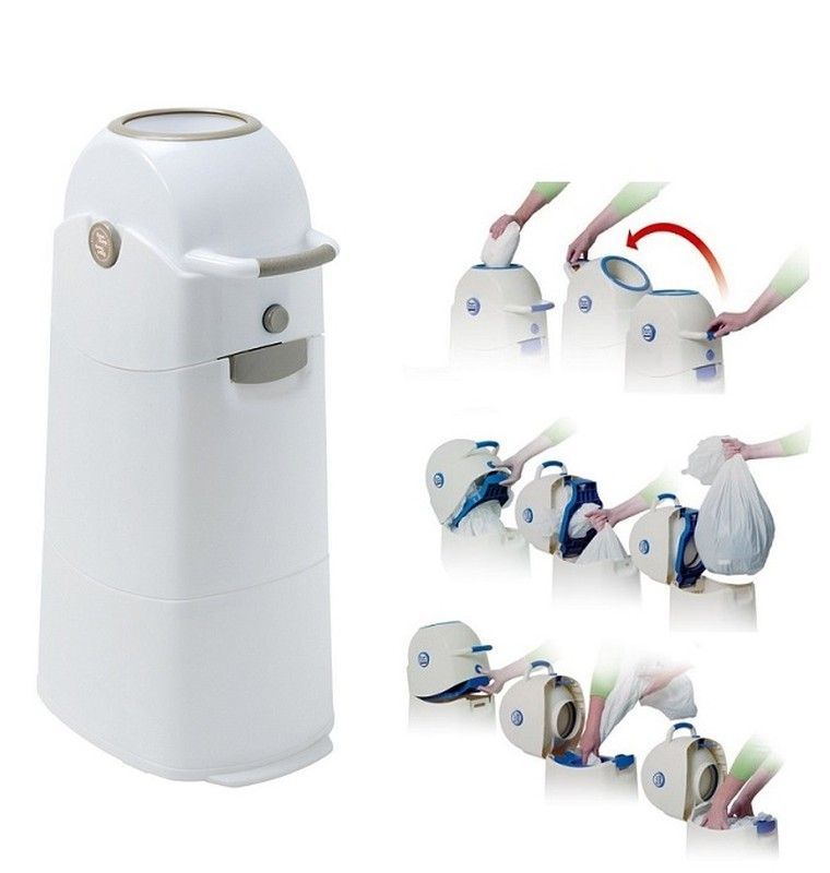 Contenedor de pañales mediano 41,5x30x72 cm (50 pañales aprox.)