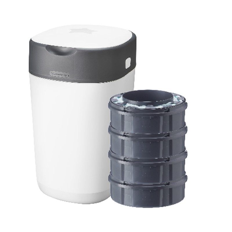 Contenedor de pañales Tommee Tippee Twist&Click Sangenic Tech con 4 recambios de