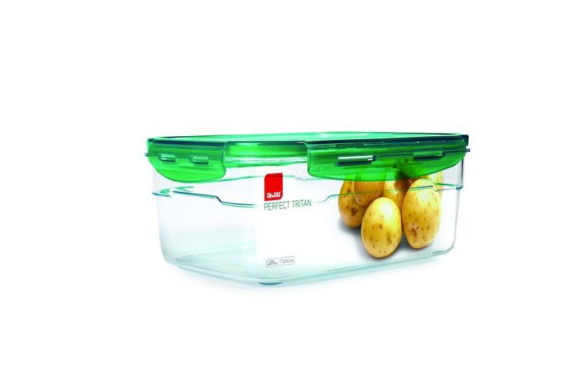 Contenedor Fiambrera Hermetico Tritan 3200 Ml Ibili