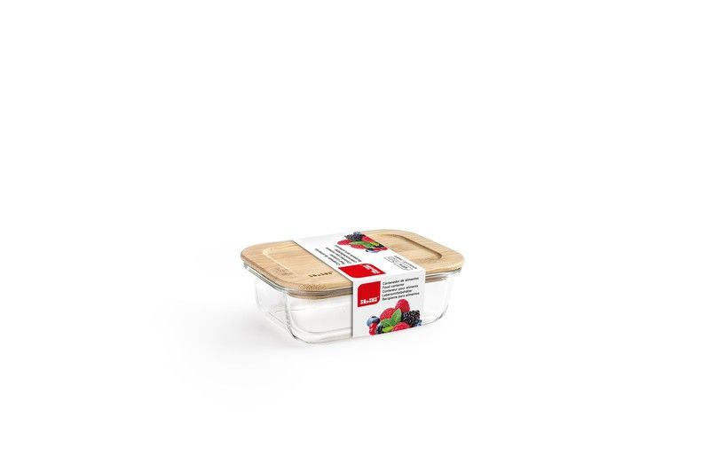 Contenedor Fiambrera Tapa Bamboo 1000 Ml Ibili