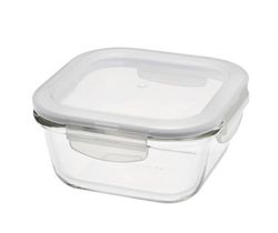 Contenedor vidrio cuad 500 ml apto horno lock & lock