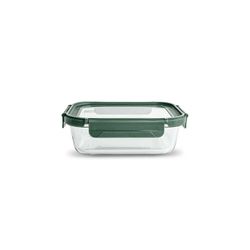 Contenedor vidrio Rectangular 1040 ml tapa vidrio Apto Horno