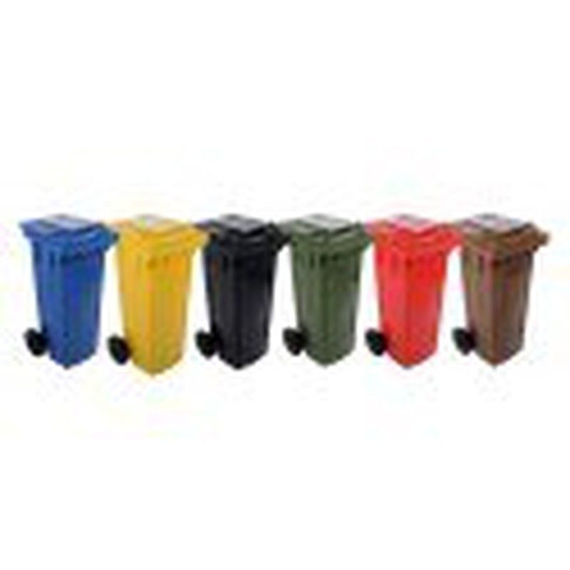 Contenedores 80 litros tapa abatible con 4 ruedas 200mm