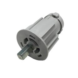 Contera Ø 43 mm PVC con espiga cuadrada 7 mm.