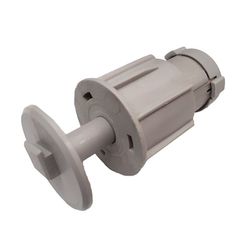 Contera Ø 43 mm PVC retráctil perno cuadrado 13 mm.