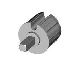 Contera Ø 60 Redondo-Ojiva ALU / Perno ⛞ 13 mm.