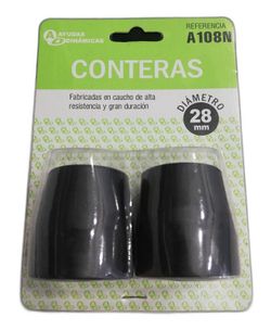 Contera para andador de 28 mm negra