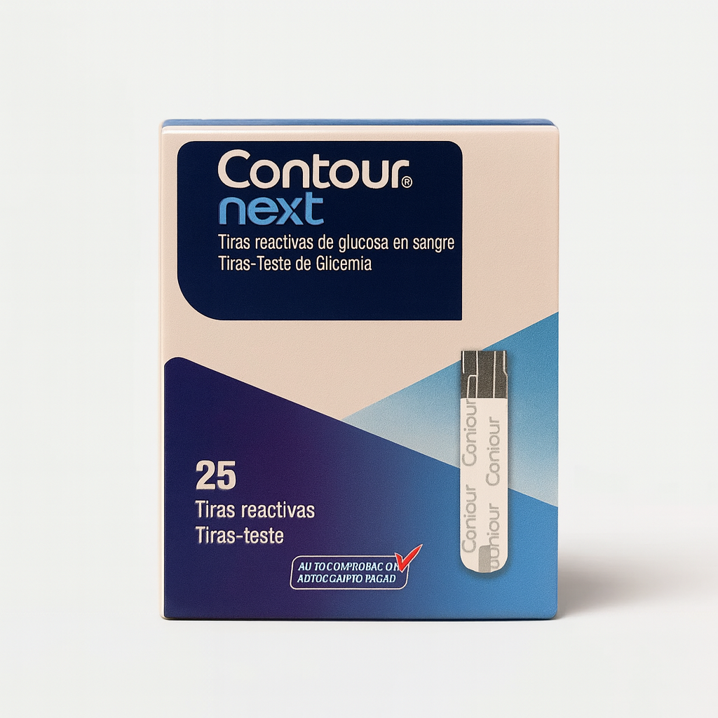 Contour Next Tiras Reactivas de Glucosa en Sangre 25 Tiras