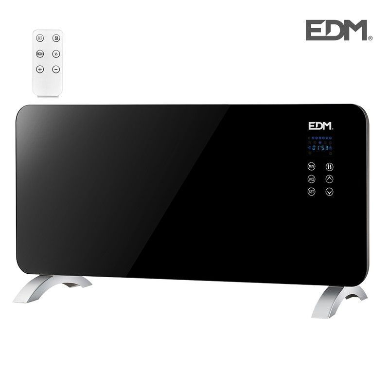 Convector placa cristal 2000w edm