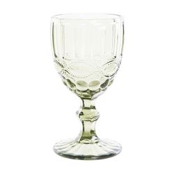 Copa de vino, Ø 8 x 15,5 cm, de cristal en verde| Colección Cabral