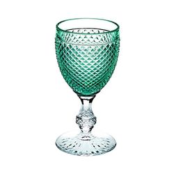 Copa de vino Bicos de cuerpo verde, Ø8,8x17cm