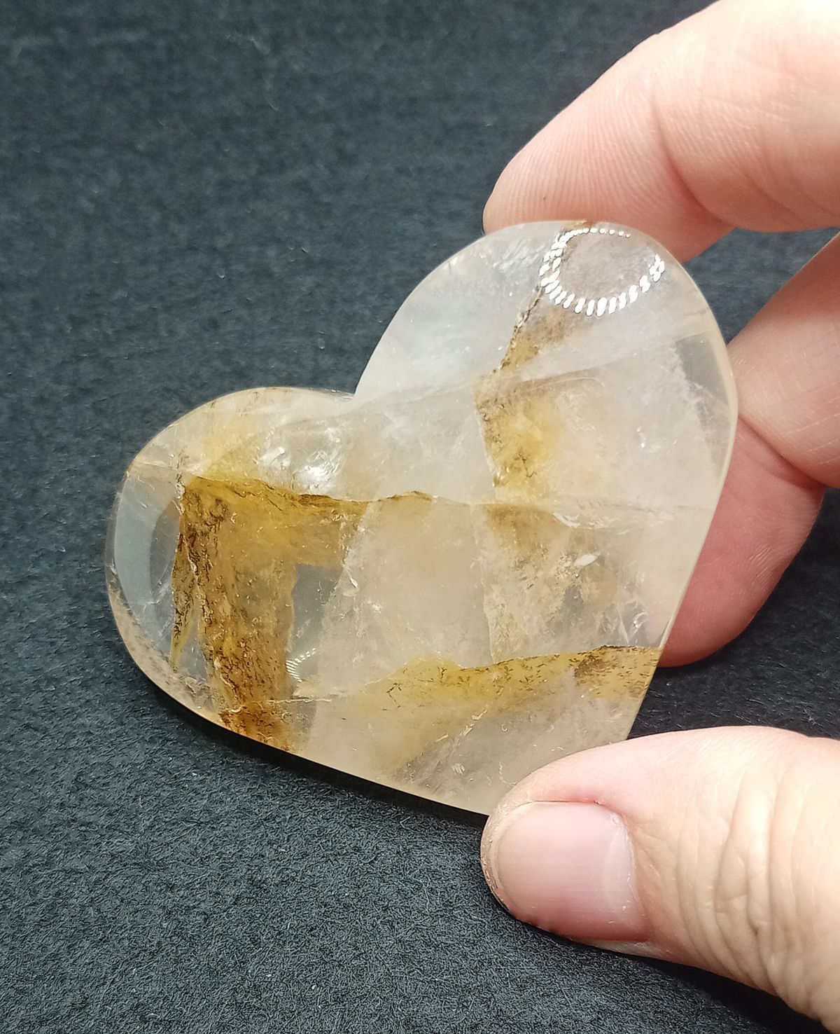 Corazón Cuarzo dendrítico - Ref.3